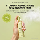 Vitamin C Glutathione Skin Booster Mist, Instant Hydration & Radiant Glow Facial Spray, Makeup-Friendly, Ceramide & Antioxidant Care, 3.38 fl oz