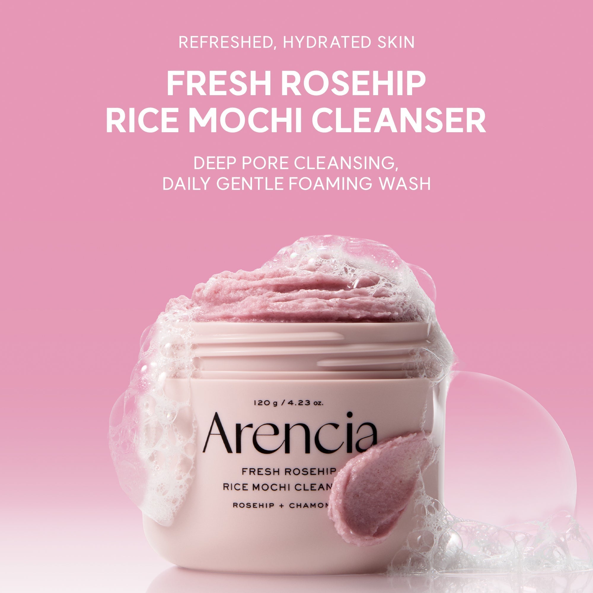 Arencia Fresh Rosehip Rice Mochi Cleanser | Buy 1 Get 1 Free