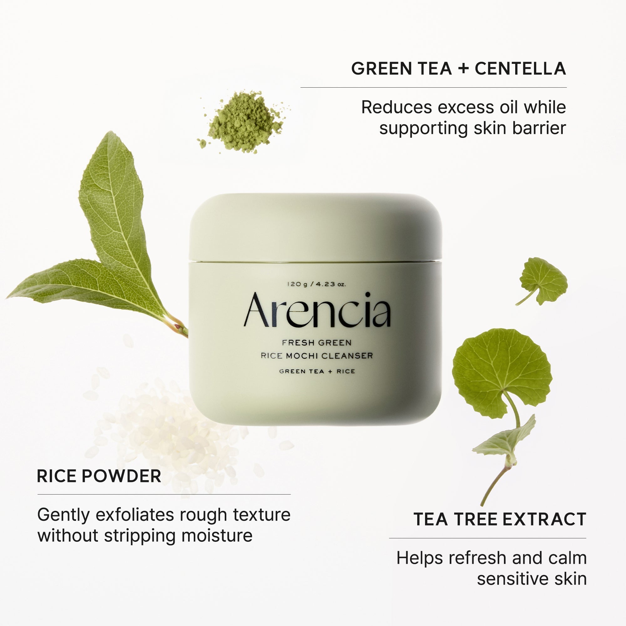 Arencia Fresh Green Rice Mochi Cleanser | Buy 1 Get 1 Free