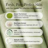 Arencia Green Tea + LHA Deep Pore Rice Cake Cleanser, 5.07 fl oz