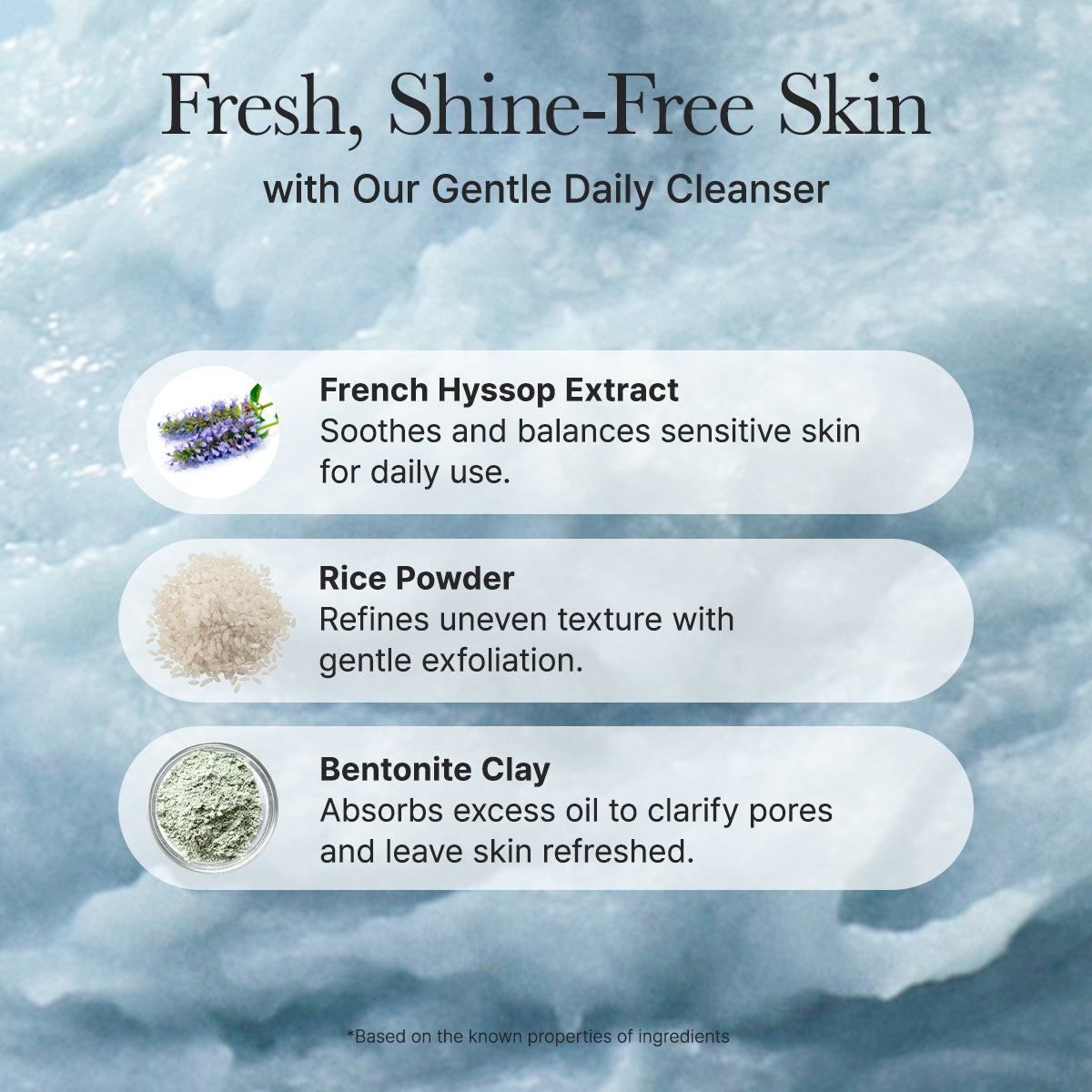 Fresh Blue Hyssop Rice Mochi Cleanser | Buy 1 Get 1 Free