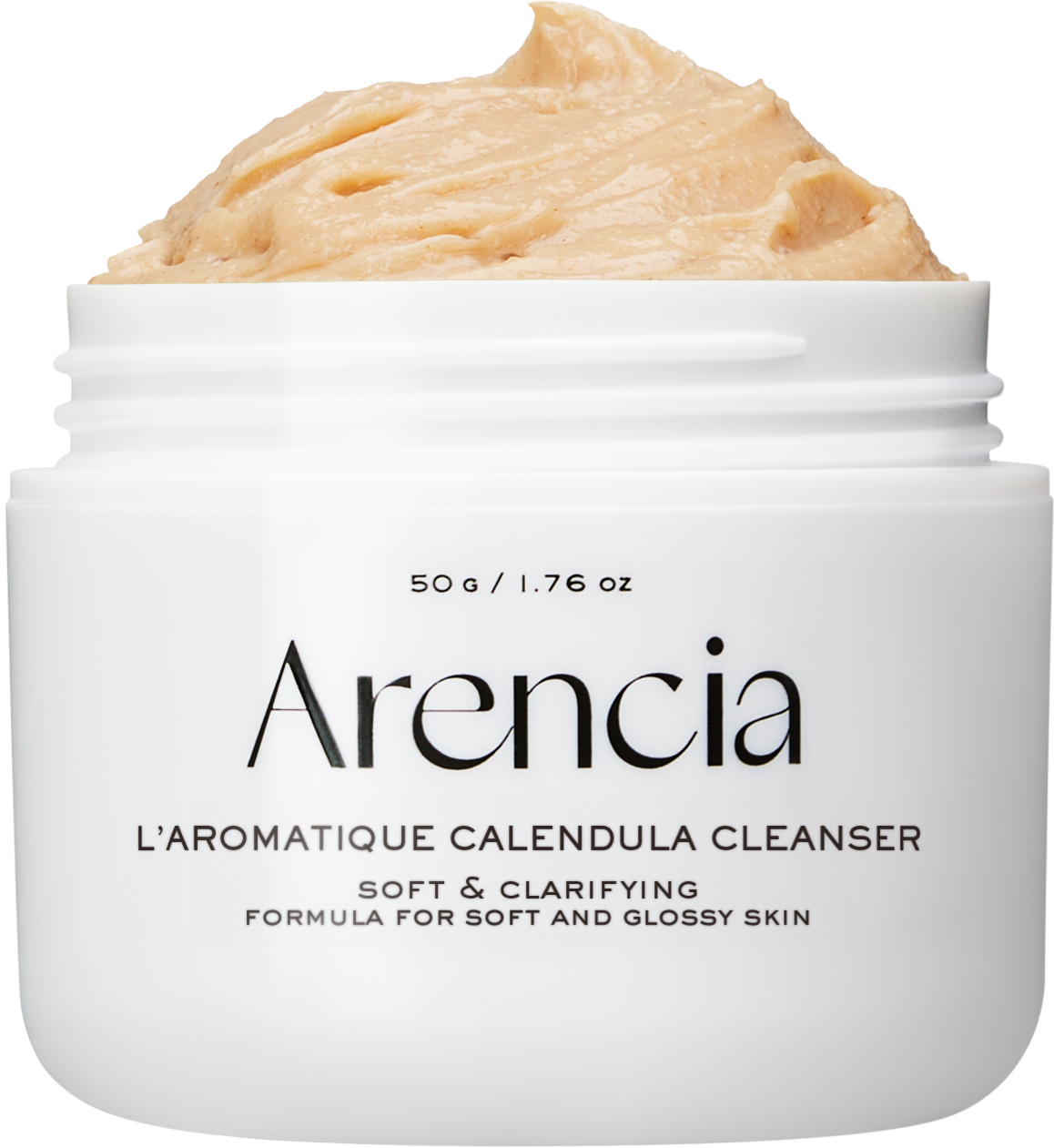 Calendula Rice Mochi Cleanser, Gentle Exfoliating Foam Wash for Sensitive, Dry, Rough Skin