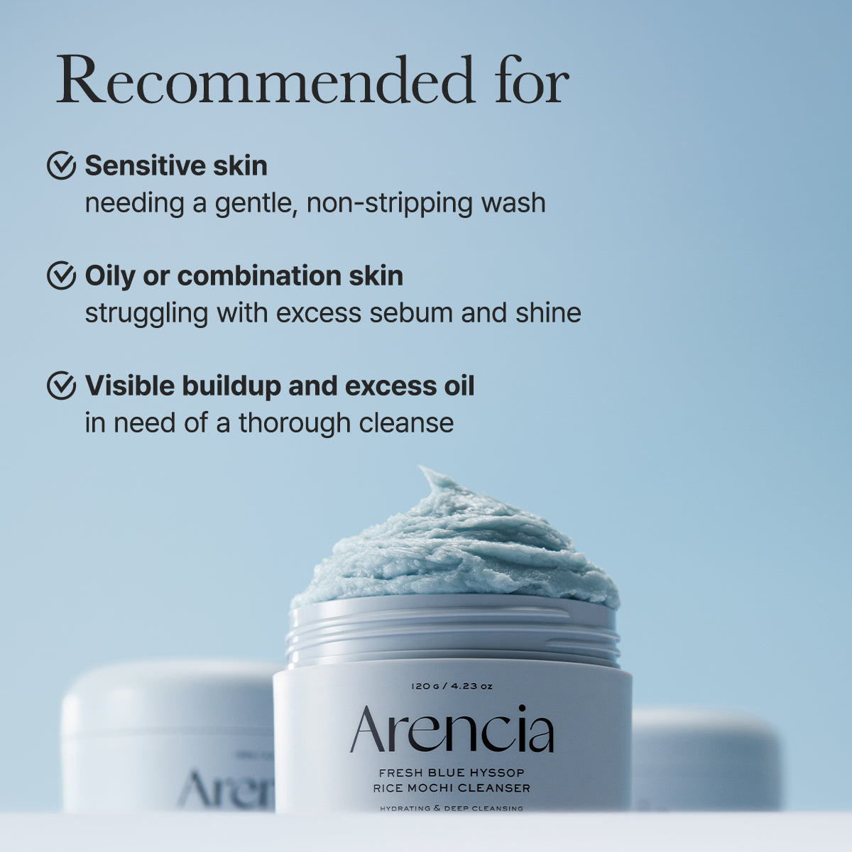 Fresh Blue Hyssop Rice Mochi Cleanser | Buy 1 Get 1 Free