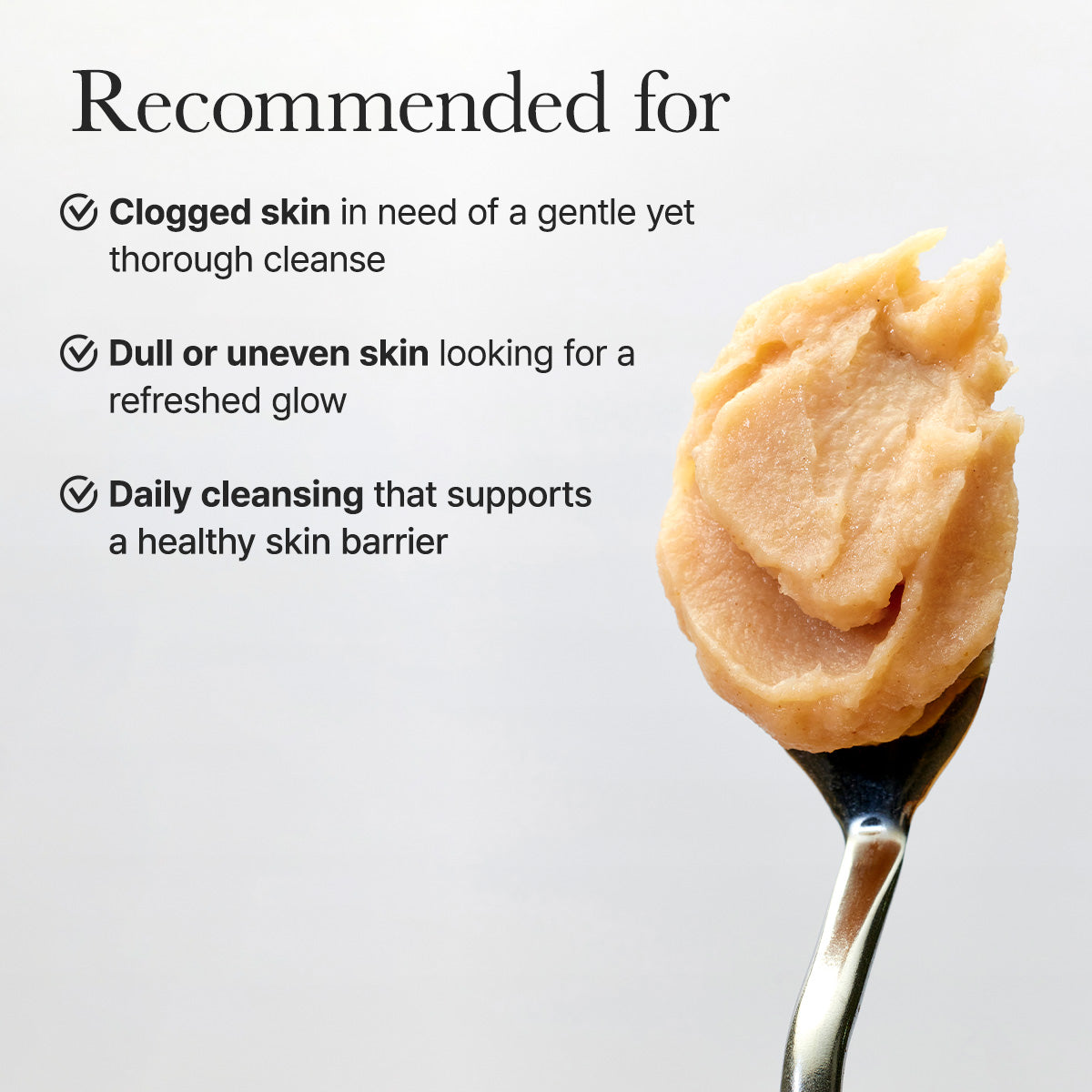 Calendula Rice Mochi Cleanser, Gentle Exfoliating Foam Wash for Sensitive, Dry, Rough Skin