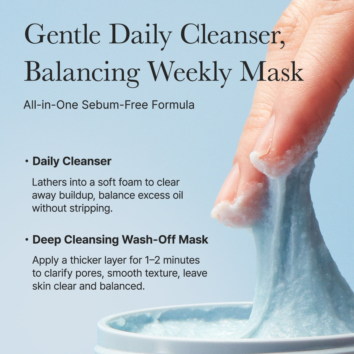 Fresh Blue Hyssop Rice Mochi Cleanser | Buy 1 Get 1 Free
