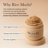 Calendula Rice Mochi Cleanser, Gentle Exfoliating Foam Wash for Sensitive, Dry, Rough Skin