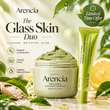Arencia Glass Skin Duo | Rice Mochi Cleanser & Vitamin C Booster Shot | 2-Step Korean Glow Routine