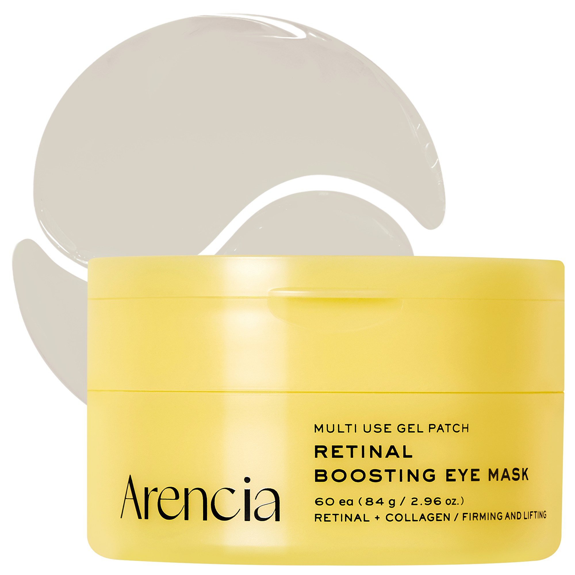 Retinal Boosting Eye Mask Patch – Depuffing Hydrogel Eye Masks with Retinal & Peptides for Under Eye Bags, Fine Lines & Smile Lines | 60 Patches (2.96 oz)