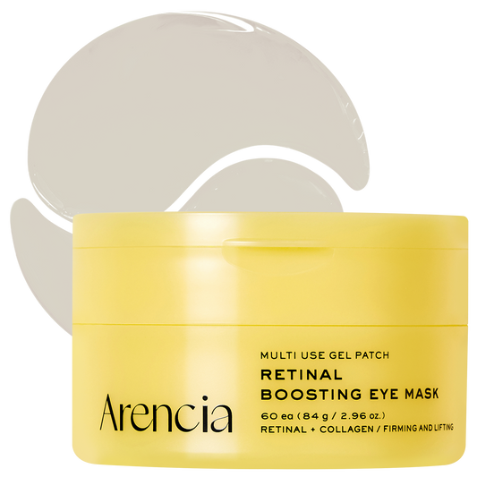 Retinal Boosting Eye Mask Patch – Depuffing Hydrogel Eye Masks with Retinal & Peptides for Under Eye Bags, Fine Lines & Smile Lines | 60 Patches (2.96 oz)